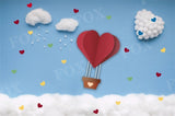 Laden Sie das Bild in den Galerie-Viewer, Fox Cotton Cloud Valentinstag Vinyl Hintergrund