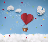 Laden Sie das Bild in den Galerie-Viewer, Fox Cotton Cloud Valentinstag Vinyl Hintergrund