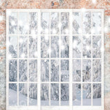 Laden Sie das Bild in den Galerie-Viewer, Fox Christmas winter snow Fabric/Vinyl Window Wedding Photography Backdrop