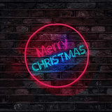 Laden Sie das Bild in den Galerie-Viewer, Fox Neon Christmas Lights Outdoor Photography Fabric/Vinyl Backdrop