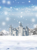 Laden Sie das Bild in den Galerie-Viewer, Fox Rolled Snow Winter Castle Vinyl Photo Backdrop-Foxbackdrop