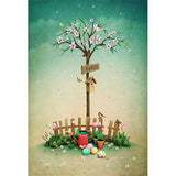 Laden Sie das Bild in den Galerie-Viewer, Fox Rolled Trees Eggs Easter Vinyl Photo Backdrop-Foxbackdrop