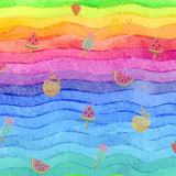 Laden Sie das Bild in den Galerie-Viewer, Fox Rainbow Fruit Children Birthday Photoshoot Vinyl Backdrop-Foxbackdrop