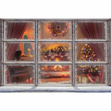 Laden Sie das Bild in den Galerie-Viewer, Fox Rolled Outdoor Christmas Vinyl Photos Backdrop - Foxbackdrop