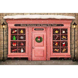 Laden Sie das Bild in den Galerie-Viewer, Fox Rolled Christmas Pink Store Vinyl Photo Backdrop-Foxbackdrop