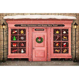 Laden Sie das Bild in den Galerie-Viewer, Fox Rolled Christmas Pink Store Vinyl Photo Backdrop - Foxbackdrop