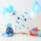 Laden Sie das Bild in den Galerie-Viewer, Fox Rolled Boy Birthday Cake Smash Vinyl Backdrop-Foxbackdrop