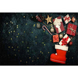 Laden Sie das Bild in den Galerie-Viewer, Fox Rolled Sky Stars Christmas Socks Vinyl Backdrop-Foxbackdrop