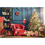 Laden Sie das Bild in den Galerie-Viewer, Fox Rolled Christmas Trees Vinyl Photography Backdrop - Foxbackdrop