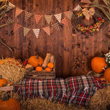 Laden Sie das Bild in den Galerie-Viewer, Fox Rolled Thanksgiving Day Vinyl Rolled Backdrops-Foxbackdrop