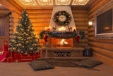 Laden Sie das Bild in den Galerie-Viewer, Fox Rolled Christmas Party Vinyl Backdrops-Foxbackdrop