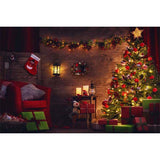 Laden Sie das Bild in den Galerie-Viewer, Fox Rolled Christmas Trees Sofa Thick Vinyl Backdrop - Foxbackdrop