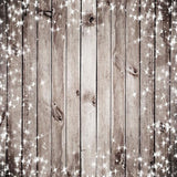 Laden Sie das Bild in den Galerie-Viewer, Fox Retro Wood Board Shine Lights Glitter Vinyl Backdrop-Foxbackdrop