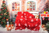 Laden Sie das Bild in den Galerie-Viewer, Fox Christmas Festival Children Vinyl Photos Backdrop - Foxbackdrop