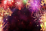 Laden Sie das Bild in den Galerie-Viewer, Fox New Year Fireworks Vinyl Photos Backdrop-Foxbackdrop