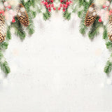 Laden Sie das Bild in den Galerie-Viewer, Fox Christmas Trees Red Balls Decorations Vinyl Backdrop-Foxbackdrop