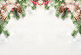 Laden Sie das Bild in den Galerie-Viewer, Fox Christmas Trees Red Balls Decorations Vinyl Backdrop-Foxbackdrop