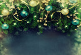 Laden Sie das Bild in den Galerie-Viewer, Fox Green Christmas Party Vinyl Photo Backdrop - Foxbackdrop