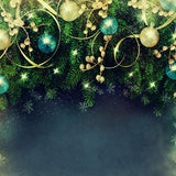 Laden Sie das Bild in den Galerie-Viewer, Fox Green Christmas Party Vinyl Photo Backdrop-Foxbackdrop