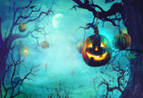 Laden Sie das Bild in den Galerie-Viewer, Fox Horrible Halloween Night Pumkin Vinyl Photo Backdrop-Foxbackdrop