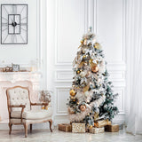 Laden Sie das Bild in den Galerie-Viewer, Fox Christmas Tree Gifts White Wall Vinyl Backdrops - Foxbackdrop