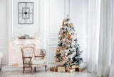 Laden Sie das Bild in den Galerie-Viewer, Fox Christmas Tree Gifts White Wall Vinyl Backdrops - Foxbackdrop