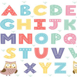 Laden Sie das Bild in den Galerie-Viewer, Fox Cartoon English Alphabet Children Vinyl Backdrop-Foxbackdrop