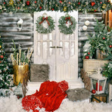 Laden Sie das Bild in den Galerie-Viewer, Fox Christams Trees Vinyl Photos Backdrop-Foxbackdrop