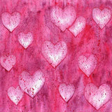 Laden Sie das Bild in den Galerie-Viewer, Fox Rolled Pink Heart Valentine Day Vinyl Backdrop-Foxbackdrop