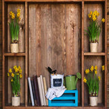 Laden Sie das Bild in den Galerie-Viewer, Fox Rolled Rolled Spring Wood Box Vinyl Backdrop-Foxbackdrop