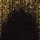 Laden Sie das Bild in den Galerie-Viewer, Fox Gerollt Gold Glitter Schwarzes Bokeh Vinyl Hintergrund