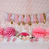 Laden Sie das Bild in den Galerie-Viewer, Fox Rolled Pink Cake Smash Birthday Vinyl Backdrop Designed by Rhiannon-Foxbackdrop