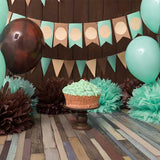 Laden Sie das Bild in den Galerie-Viewer, Fox Rolled Balloons Children Birthday Vinyl Backdrop-Foxbackdrop