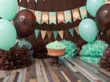 Laden Sie das Bild in den Galerie-Viewer, Fox Rolled Balloons Children Birthday Vinyl Backdrop-Foxbackdrop