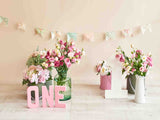 Laden Sie das Bild in den Galerie-Viewer, Fox Rolled Flowers Cake Smash Vinyl Backdrop-Foxbackdrop