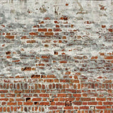 Laden Sie das Bild in den Galerie-Viewer, Fox Rolled Red Brick Wall with Cement Vinyl Backdrop-Foxbackdrop