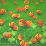 Laden Sie das Bild in den Galerie-Viewer, Fox Rolled Pumpkin Green Grass Vinyl Photography Backdrop-Foxbackdrop