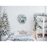 Laden Sie das Bild in den Galerie-Viewer, Fox Christmas Tree Bed Vinyl Photography Backdrop - Foxbackdrop