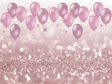 Laden Sie das Bild in den Galerie-Viewer, Fox Roll Pink Balloons Girl Birthday Vinyl Backdrop-Foxbackdrop