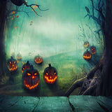 Laden Sie das Bild in den Galerie-Viewer, Fox Roll Halloween Night Jungle Thick Vinyl Backdrop-Foxbackdrop