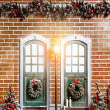 Laden Sie das Bild in den Galerie-Viewer, Fox Rolled Snow Outdoor Christmas Vinyl Backdrops-Foxbackdrop