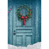 Laden Sie das Bild in den Galerie-Viewer, Fox Rolled Christmas Snow Outdoor Vinyl Photos Backdrop - Foxbackdrop