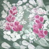 Laden Sie das Bild in den Galerie-Viewer, Fox Rolled Dreamy White Pink Flowers Vinyl Pregnant Backdrop-Foxbackdrop