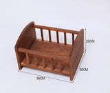 Laden Sie das Bild in den Galerie-Viewer, Fox Retro Holz Krippe Neugeborene Baby Photo Studio Requisiten