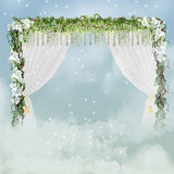 Laden Sie das Bild in den Galerie-Viewer, Fox Rolled Wedding Flowers Vinyl Photos Backdrop-Foxbackdrop