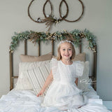 Laden Sie das Bild in den Galerie-Viewer, Fox Rolled Headboard Christmas Vinyl Photos Backdrop-Foxbackdrop