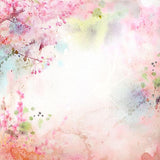 Laden Sie das Bild in den Galerie-Viewer, Fox Pink Flowers Abstract Vinyl Backdrop-Foxbackdrop